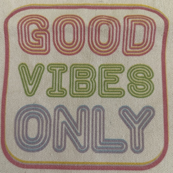 Good Vibes Only Canvas Tote Bag - Picture 2 of 6